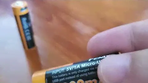 Fenix AA micro-usb rechargeable AA Li-ion 1600 maH battery review- better than Beston? 27 July 2020