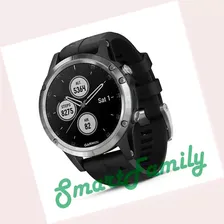 GARMIN FENIX 5 PLUS серебристые с черным ремешком
