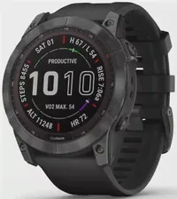 Умные часы Garmin Fenix 7X Sapphire Solar Wi-Fi, серый