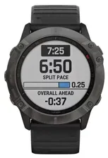 Часы Garmin Fenix 6X Sapphire DLC серый/черный