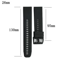 Ремешок Garmin Fenix 5X Plus - Black
