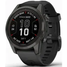 Умные часы Garmin Fenix 7S Pro Sapphire Solar, черный