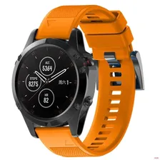 Garmin Fenix 5 Plus Sapphire титановый с оранжевым ремешком
